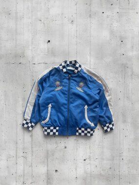 Stella McCartney Kids Eastwood Bomber Jacket Size 5Y Surfer Alien Embroidery